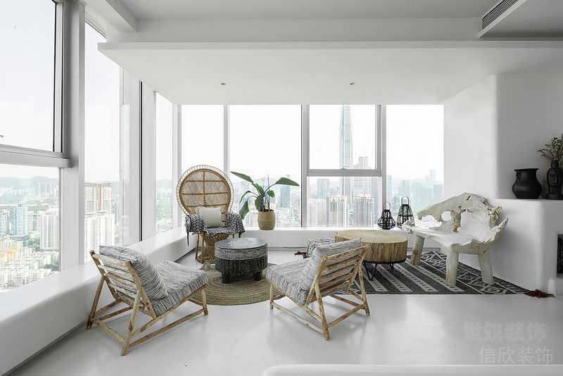 極簡(jiǎn)田園風(fēng)家居休閑廳