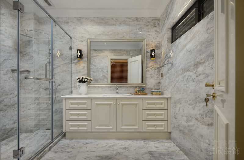 簡歐風(fēng)格家居樣板間衛(wèi)浴空間