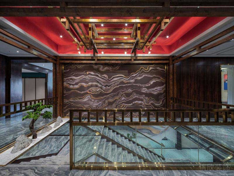 樓梯間過(guò)道石材景觀方案