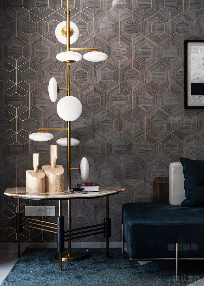 美式輕奢風(fēng)格家居客廳邊幾落地?zé)?   style=