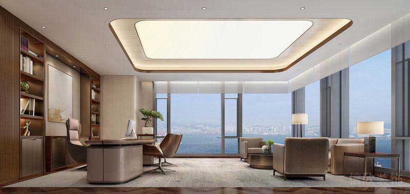 美式現(xiàn)代辦公室總裁辦公室