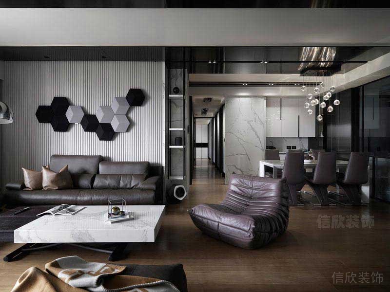 美式現(xiàn)代風格家居客餐廳