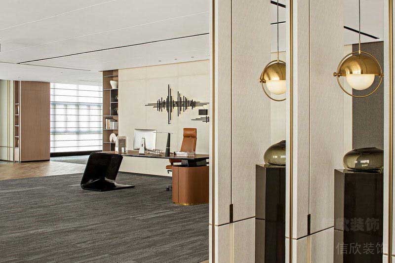 輕奢風(fēng)格辦公室懂事長(zhǎng)獨(dú)立辦公室