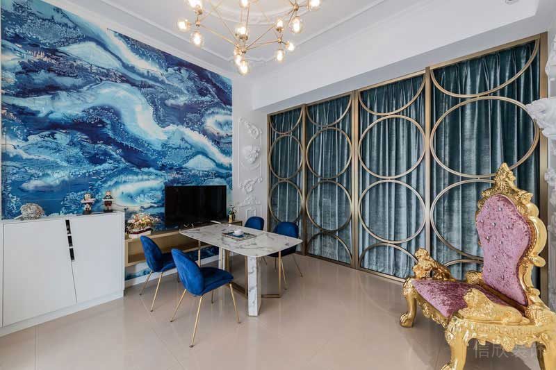 輕奢風格辦公室商務洽談區(qū)