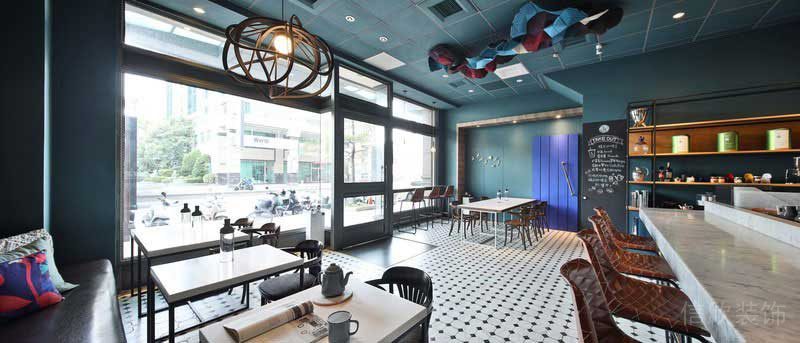 輕奢風(fēng)格茶飲空間公共區(qū)氛圍