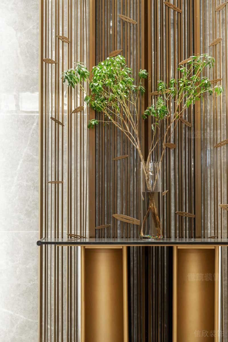 輕奢風(fēng)格家居空間客廳端景臺