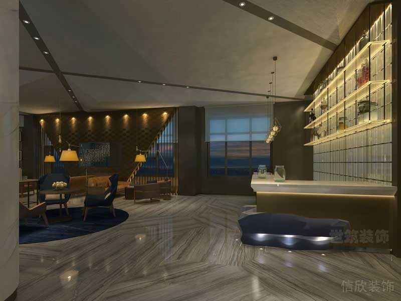 輕奢風(fēng)格休閑酒吧公共區(qū)