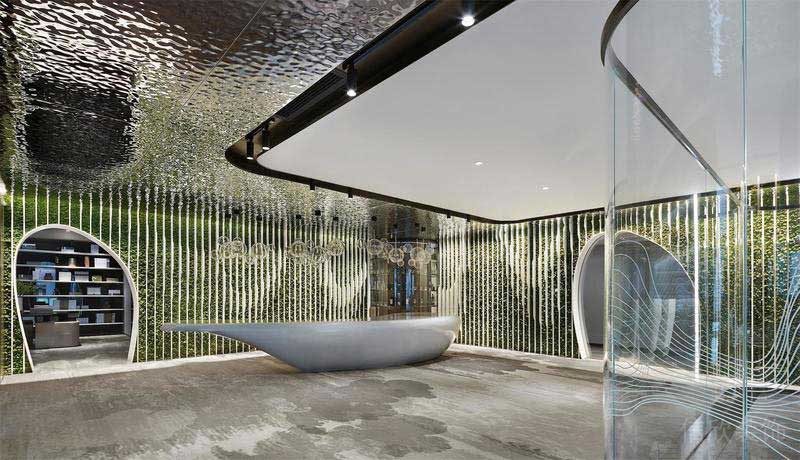 田園公分的辦公室前臺(tái)設(shè)計(jì)圖