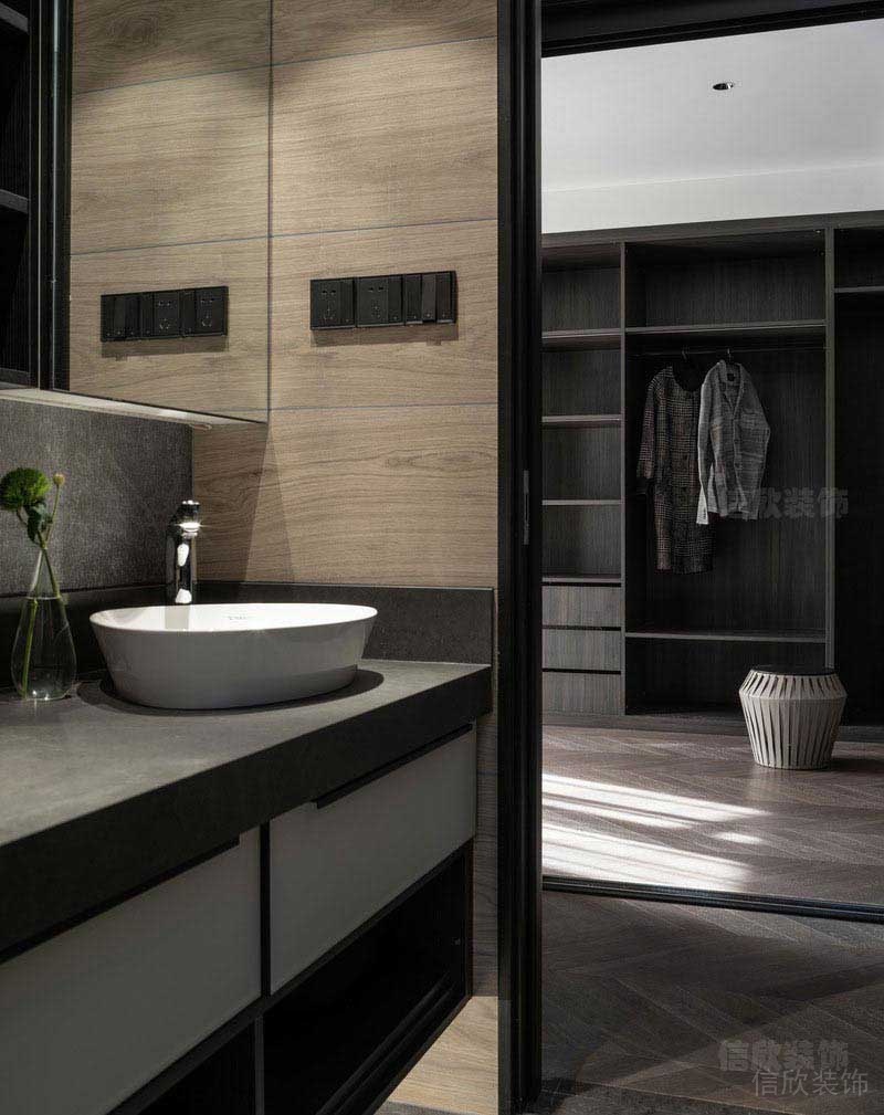 衛(wèi)生間前面木紋裝鋪貼設(shè)計(jì)方案