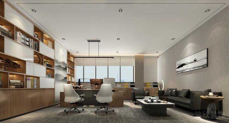 現(xiàn)代北歐風辦公室主任辦公室