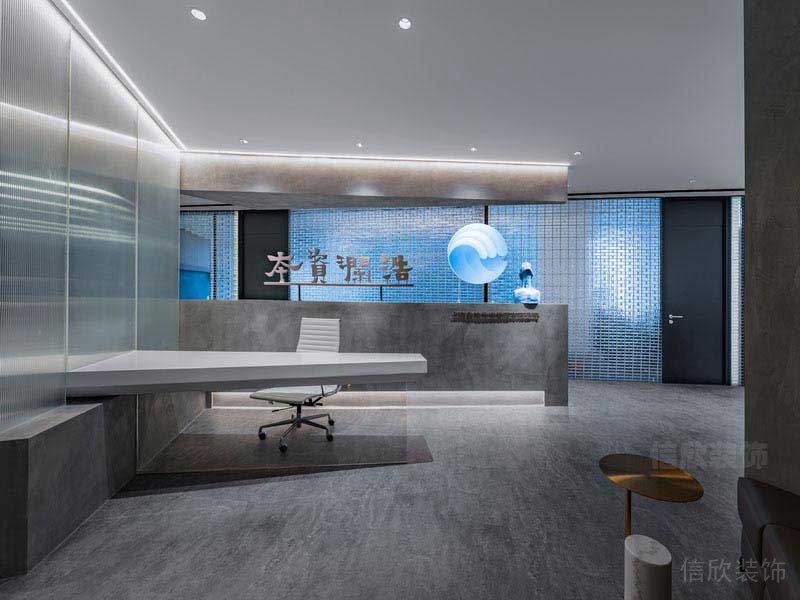 現(xiàn)代風(fēng)格辦公空間大堂服務(wù)臺