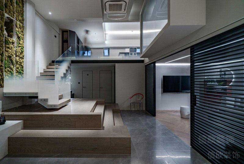 現(xiàn)代風(fēng)格辦公空間大堂樓梯廳