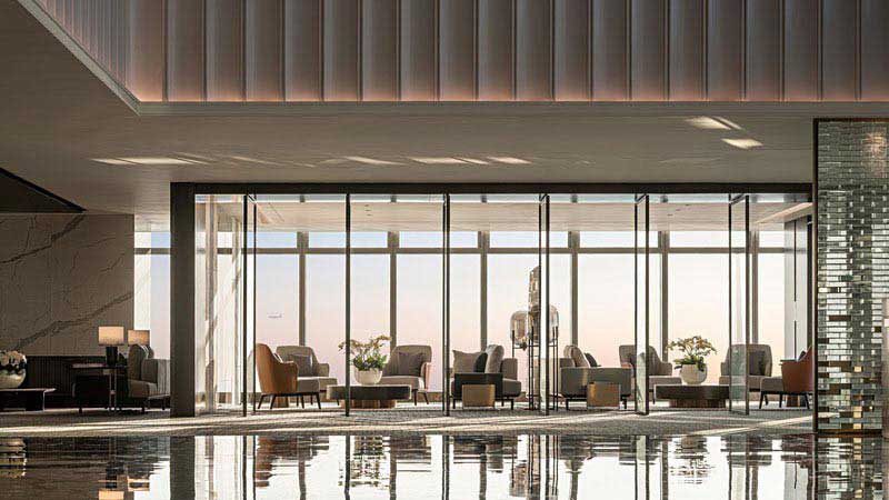 現(xiàn)代風(fēng)格辦公空間大堂