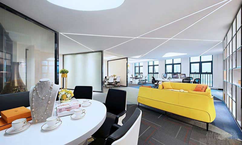 現(xiàn)代風(fēng)格辦公空間會客交流區(qū)