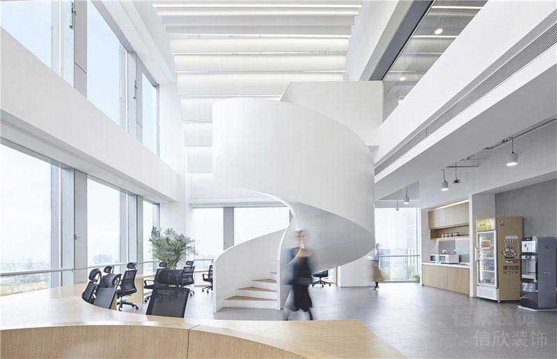 現代風格辦公空間中空大堂