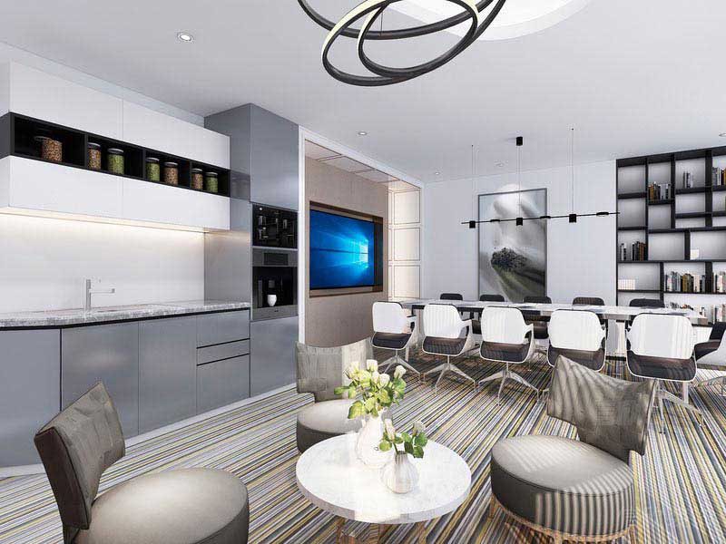 現(xiàn)代風格辦公室茶水休閑區(qū)