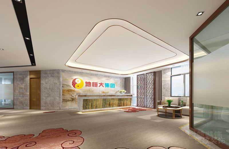 現代風格辦公室大堂天花吊頂