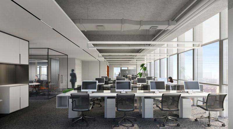 現(xiàn)代風格辦公室公共工作區(qū)