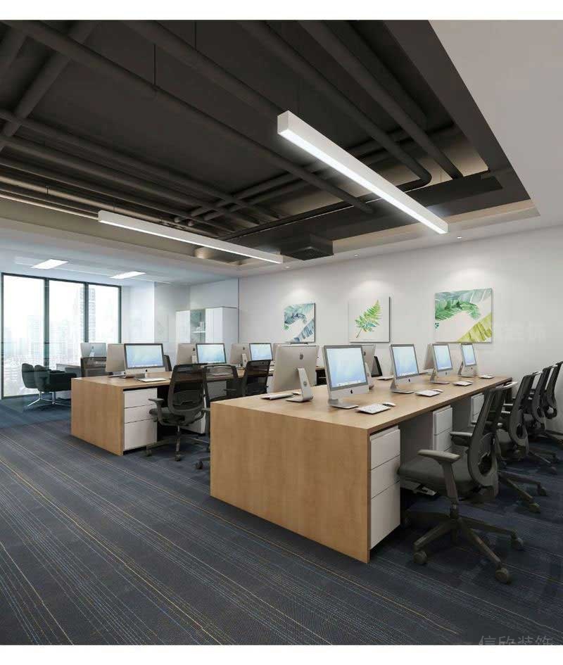 現(xiàn)代風格辦公室公共區(qū)效果圖