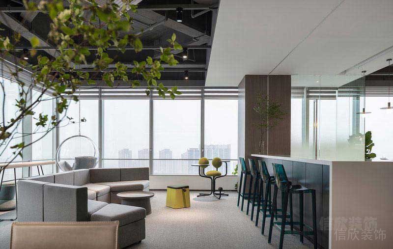 現(xiàn)代風格辦公室公共休閑會客水吧