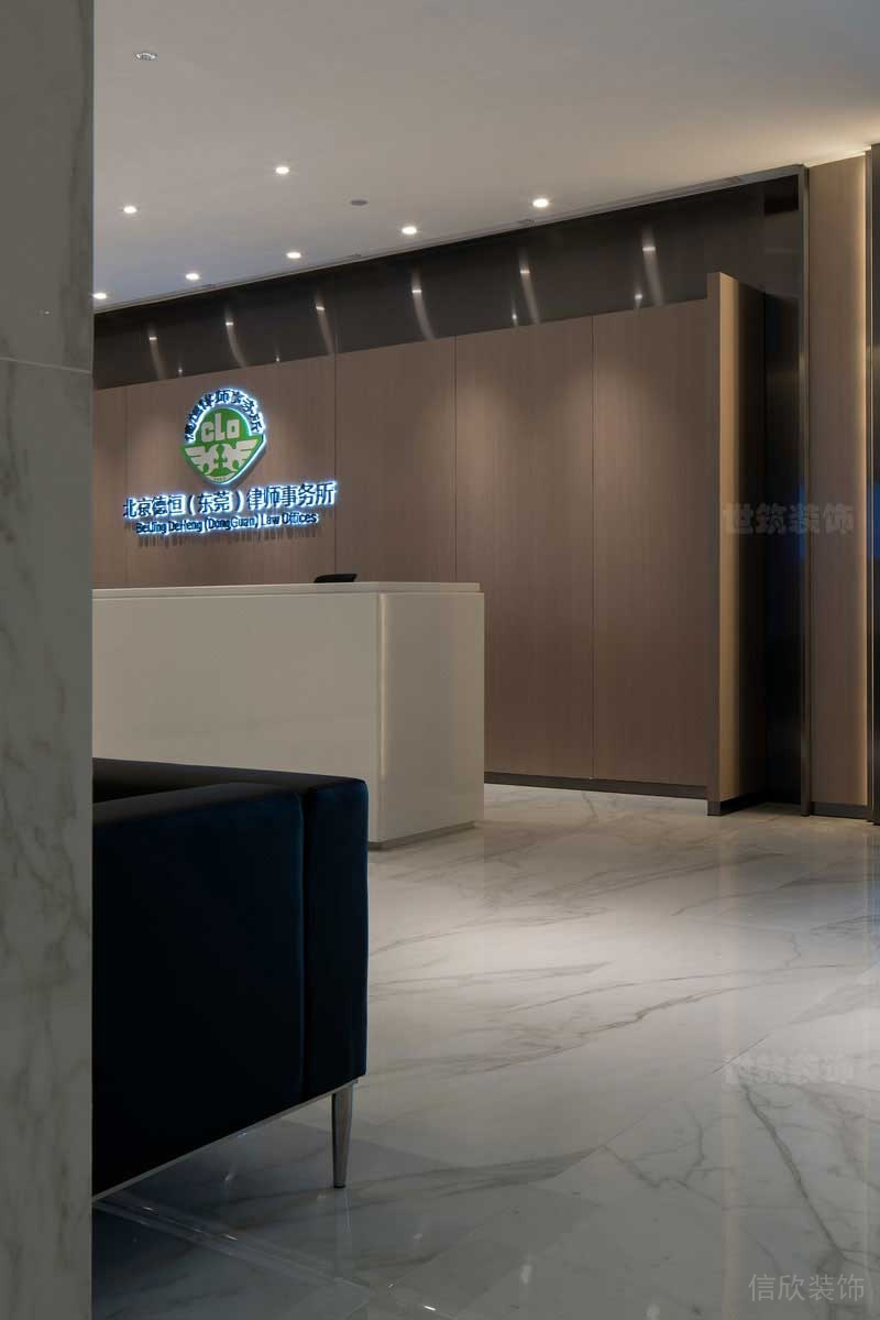 現(xiàn)代風(fēng)格辦公室前臺服務(wù)區(qū)