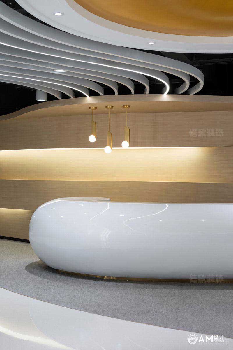 現(xiàn)代風(fēng)格辦公室前廳烤漆服務(wù)臺(tái)