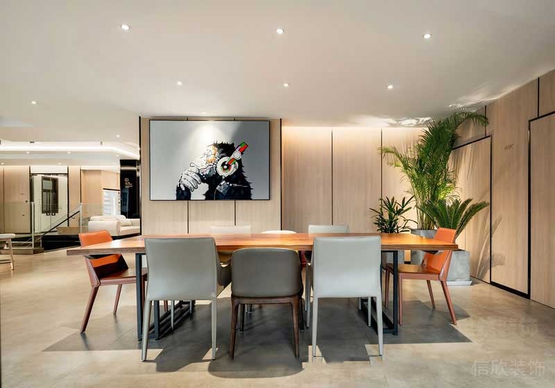 現代風格辦公室員工交流區(qū)實景圖