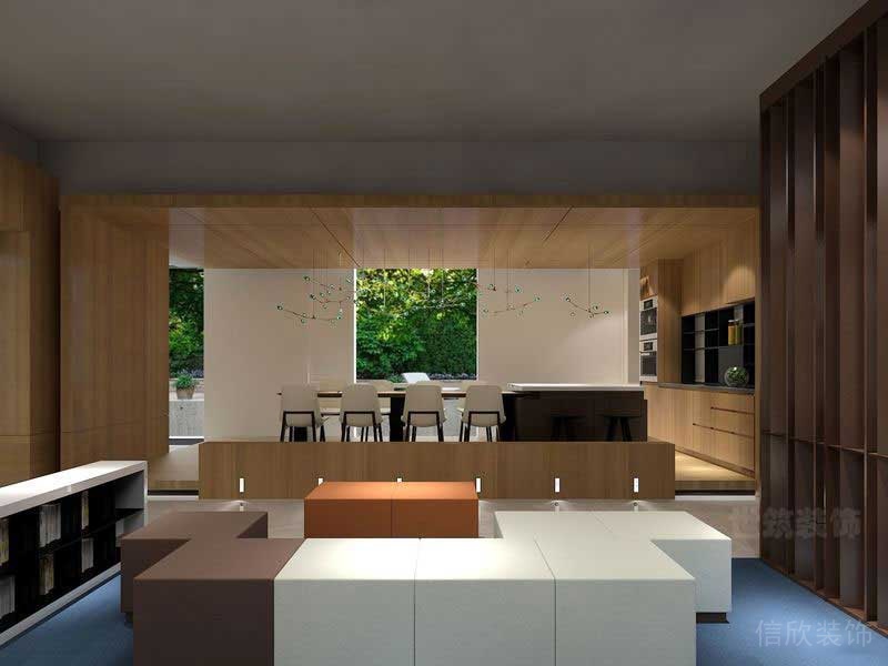 現(xiàn)代風格辦公室員工休閑娛樂交流區(qū)