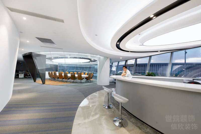 現(xiàn)代風(fēng)格辦公誰(shuí)員工休閑水吧區(qū)