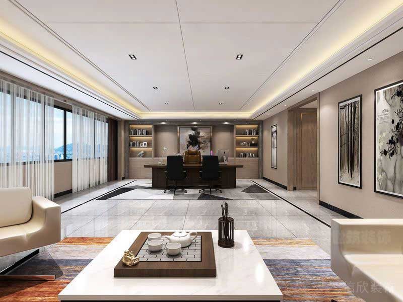 現(xiàn)代風格辦公室總裁辦公室家具組合