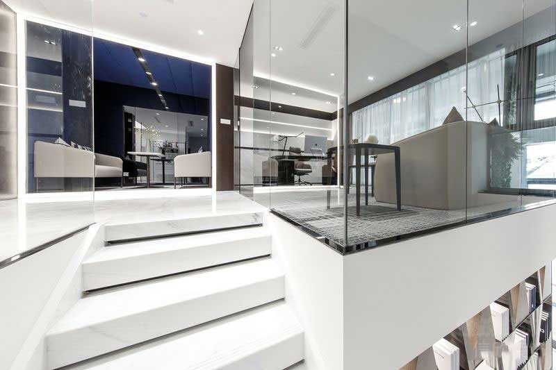 現(xiàn)代風(fēng)格別墅樣板間書房區(qū)