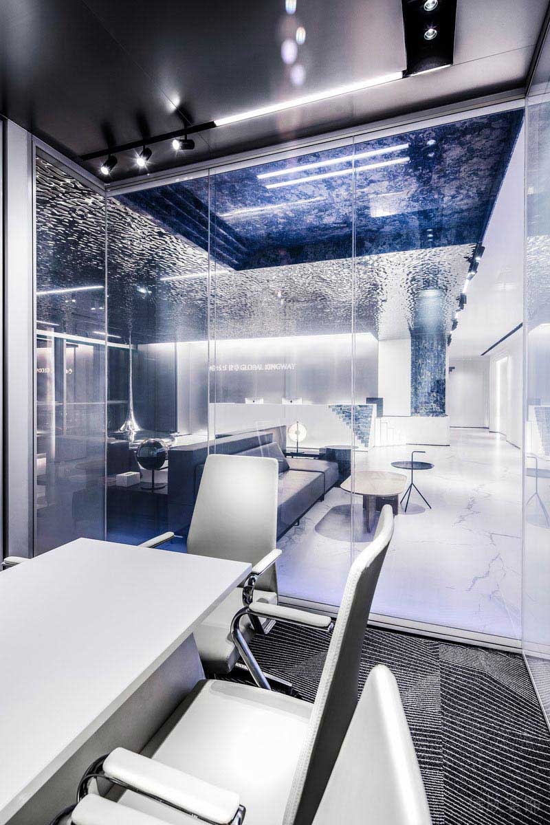 現(xiàn)代風格波紋板吊頂設計圖