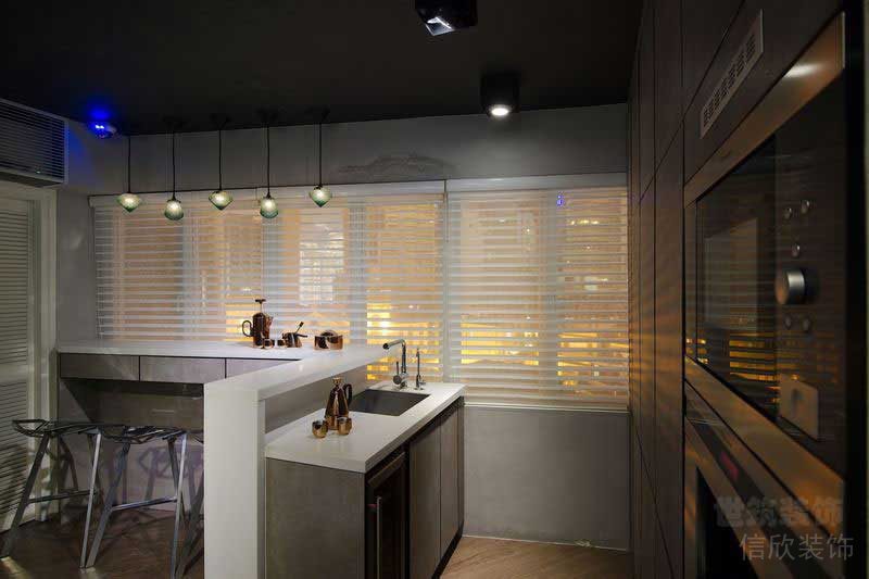 現(xiàn)代風格公寓餐吧實景圖