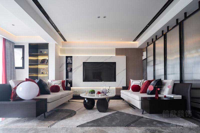 現(xiàn)代風(fēng)格家居客廳會客區(qū)