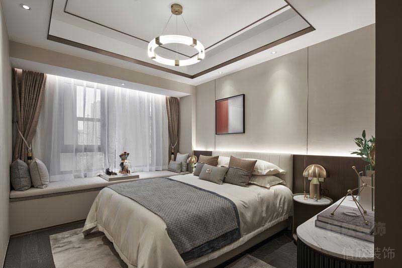 現(xiàn)代風(fēng)格家居主臥床頭背景墻