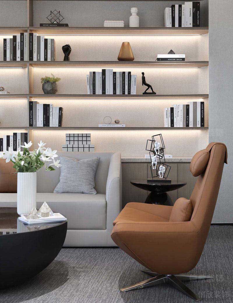 現(xiàn)代風(fēng)格簡(jiǎn)易書(shū)架背景設(shè)計(jì)方案