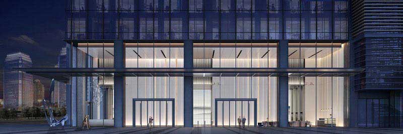 現(xiàn)代風格建筑幕墻外觀