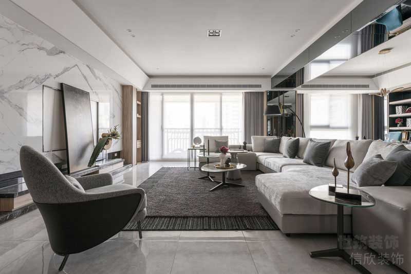 現(xiàn)代風格樣板間客廳家具