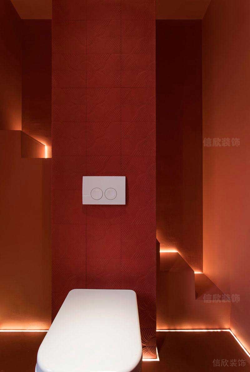 現(xiàn)代風格藝術(shù)裝飾造型紅色主題墻