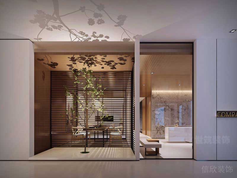 現(xiàn)代風(fēng)格展廳空間綠植櫥窗