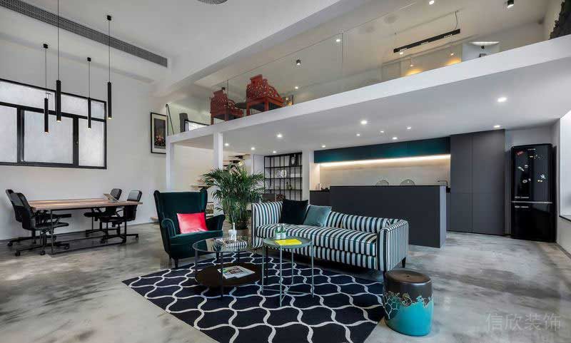 現(xiàn)代混搭風(fēng)格辦公室公共區(qū)