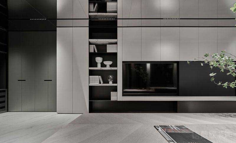 現(xiàn)代經(jīng)典風(fēng)家居客廳定制電視背景墻