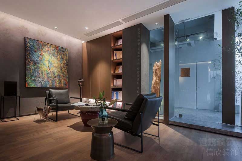 現(xiàn)代極簡(jiǎn)風(fēng)格辦公室交流區(qū)