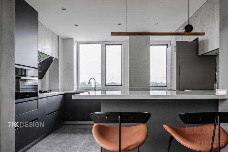 現(xiàn)代極簡風格家居開放式廚房