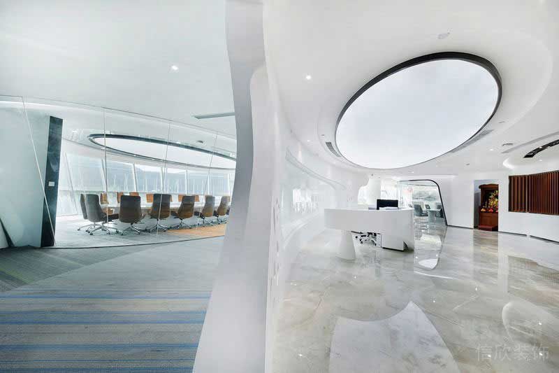 現(xiàn)代科技風(fēng)辦公室大堂公共區(qū)