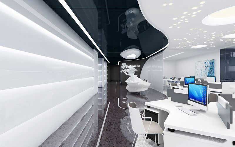 現(xiàn)代科技風(fēng)辦公室公共區(qū)