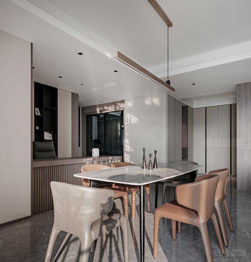 現(xiàn)代輕奢風(fēng)公寓餐廳