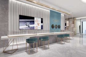 現代清奢風格展廳展柜