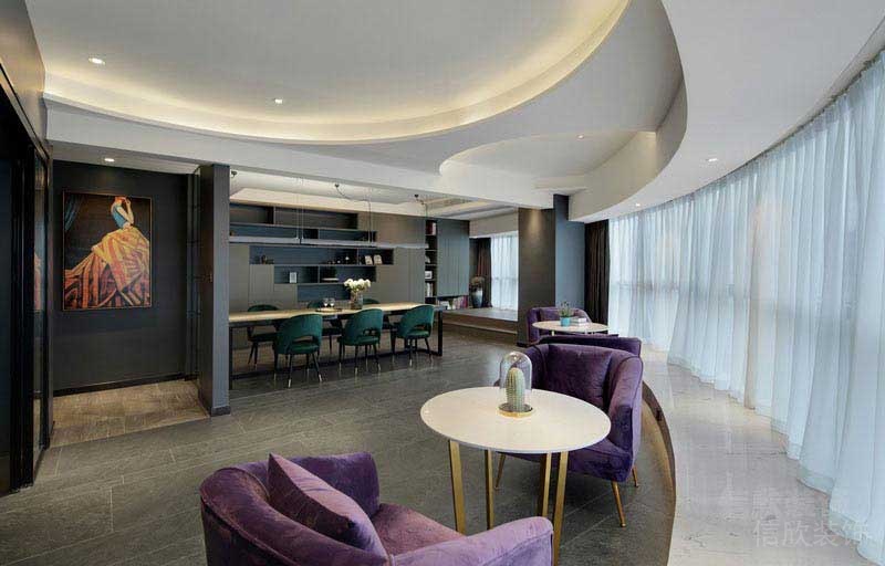 現(xiàn)代輕奢風(fēng)商業(yè)空間休閑洽談區(qū)