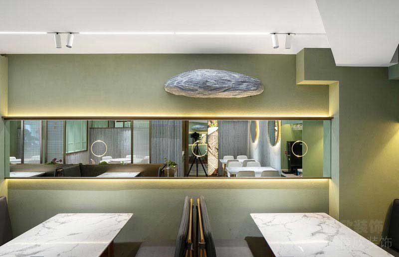 現(xiàn)代中式餐廳藝術裝飾隔斷